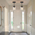 1-Light Glass Mason Jar Light Fixtures, Kitchen Island Pendant Lighting Farmhouse Light Fixture Close to Ceiling Light