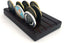 Glamtune 4 Rows Coin Holder, Military Coin Display Stand Rack (Wood)