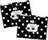 Barker Creek Black & White Dot File Folders - 14pt Stock, Set of 24, Multi-Design Set, Letter Size, 24/Set