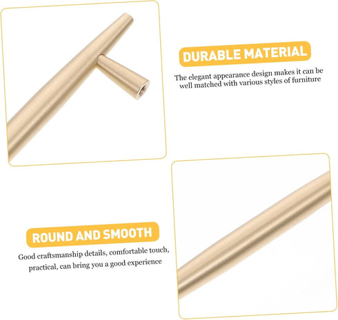 Brass Cabinet Pulls Centers Solid Drawer Handles for Wardrobes Cabinets Bedside Tables Modern Minimalist Furniture