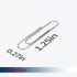 Paper Clips, 1000 Medium Paper Clips (10 Boxes of 100 Each), Paper Clips for Office School, 1.25IN Silver Paper Clip Standard Size by Qimailer