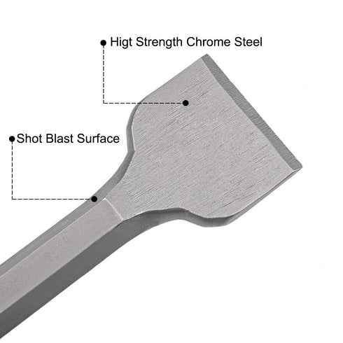 uxcell 50mm Dia. Scraping Chisel Masonry Drill Bit Hex Shank for Electric Jack Hammer Edging Chipping Tool