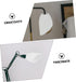 2pcs Angled Horseshoe Lampshade Mini Lamp Shade Horseshoe Decor White Pendant Lights Light Cover Wall Sconce Shade
