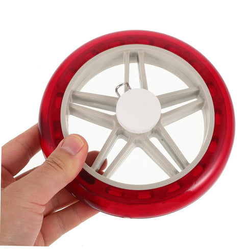 2pcs PRETYZOOM Replacement Wheels for Rolling Cart PU Plastic Grocery Trolley Wheels Smooth Operation Quiet Design