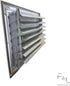 (12"x8" 1-Way Curved Blade Ceiling Diffuser with Multi-Shutter Damper | Adjustable Airflow Control | Durable Aluminum