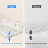 Vinyl Record Holder Storage Wall Mount Shelves, Clear Acrylic CD Rack, 8 Pack for Music Album Display and Kids Bookshelf