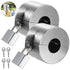 2 4 3 2 Pcs Outdoor Faucet Lock with Padlocks and Key, Water Spigot Lock, Stainless Steel, Anti-Theft Hose Bib Lock