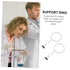 2pcs Hoop Experiment Support Ring, Closed Ring Laboratory Support Stand Clamps for Beakers, Iron Accessories Cook