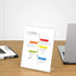 NIUBEE Acrylic Sign Holder, 8.5 x 11 Inches Slanted Back, Clear Plastic Table Stand for Office, Store, and Restaurant