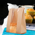 100pcs 250g Packaging Brown Kraft Paper Sandwich Bags with Window Bread Loaf Bags for Toast Cookies and Pastries