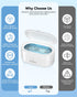 46KHz 20oz JeaTone Ultrasonic Jewelry Cleaner, Professional Ultrasonic Cleaning Machine for Rings, Eyeglasses
