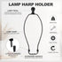 11" 2 Set PATIKIL Lamp Harp Kit with Finial, Detachable Shade Bracket Holder, DIY Lighting Accessories for Table Floor
