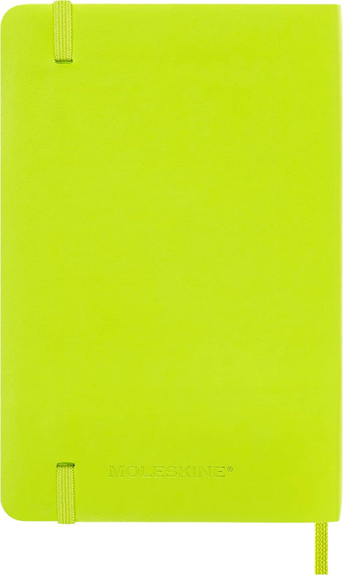 Moleskine Classic Notebook, Soft Cover, Pocket (3.5" x 5.5"), Ruled/Lined, Lemon Green, 192 Pages