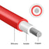 Goupchn 4mm Stackable Banana Plug Test Leads, 8PCS Silicone Wires 3.3ft/1m for Electrical Testing 1000V/15A