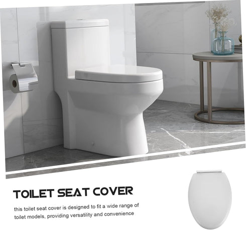 Thickened Toilet Seat Cover and Comfortable Ergonomic Design Easy Installation and Cleaning Fit Toilet Lid for Home