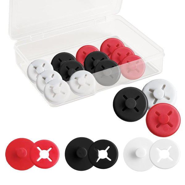 Amzlysdok 12PCS Running Bib Clips,Race Bib Clips for Runners, Number Buckle Fixing System,