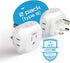 Ceptics US to UK Plug Adapter, Ultra Compact Power Adapter for USA to Type G Countries, 2 Pack