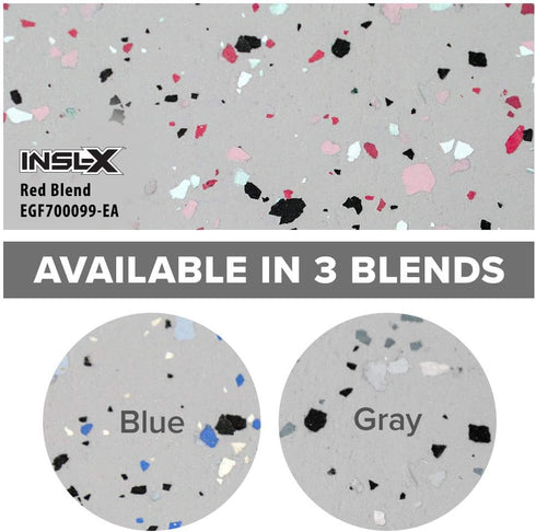 INSL-X PRODUCTS EGF700099-EA RED Combo Decorative Floor Flakes, 12 oz by INSL-X