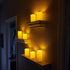 D3 H4 4" 5" 5" 6", Set 5 Homemory Waterproof Flameless Candles, Outdoor Indoor Battery Operated LED Pillar Candles