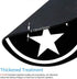 Custom Office Round Mouse Pad, Tennessee Flag Isolated Volunteers Black Tri-Star Gaming Mouse Pad 7.9 x 7.9 x 0.12 Inch