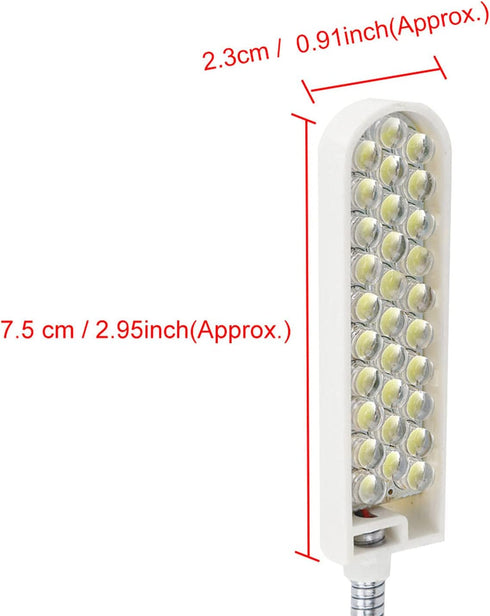 Zerodis Sewing Machine Light, LED Magnetic Base Desk Lamp for Workbench, Daylight Flexible Arm Work Lamp