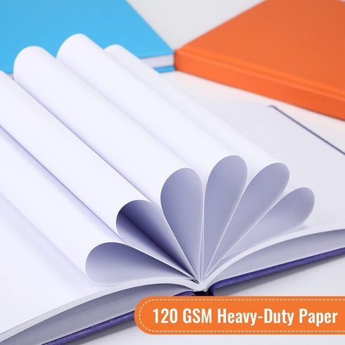 Ireer 24 Pcs Colorful Hardcover Blank Book Bulk - 5 x 5 Inch Sketchbooks for Kids, 72 Pages for Journaling