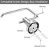 304 5.5" Toilet Paper Holder, Premium Stainless Steel Paper Towel Holder, Toilet Paper Roll Dispenser Bathroom TP