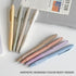 WRITECH 0.5mm Gel Pens with Soft Grip - 8ct Retractable Black Ink Pens for Smooth Writing, No Smear or Smudge