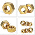 Glarks 160Pcs Metric M2 M2.5 M3 M4 M5 M6 M8 M10 High Strength Brass Hex Nuts Assortment Kit