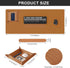 DAWNTREES Dual Sided Desk Mat, Leather Pad with PU Valet Tray Organizer, Large Mouse Pad (31.5"x15.8")