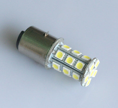 ShuoHui 6V BA20D H6 Bulb 6000K DC White LED SMD Motorcycle MotorBike Moped ATV Headlight