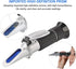 KYKYK 3-in-1 0-25% 0-40% 0-25Baume' Refractometer, Grape Wine Refractometer Alcohol Brix Tester Concentration Meter