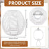 BENECREAT Small Boho Shades Replacement, White Paper Cord Lampshade Woven Pendant Light Covers Retro Lampshade