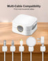 Art3d 8 Pack Magnetic Cable Clips, White Cable Management Accessories, Cord Smooth Adjustable & Adhesive Backing Cord
