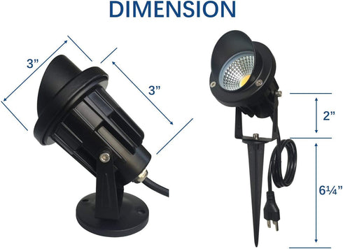 120V 10W (10W, LED Outdoor Spotlight Flag Light Waterproof Spot Lights for Yard Flagpole House Tree Plug in Christmas