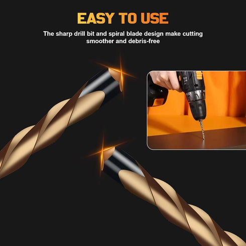 1/8 Inch Bits,50 Hss Drywall Router PCS Drywall Cutting Bit,Guide Point Brocas para Drywall for Use with Spiral Saws