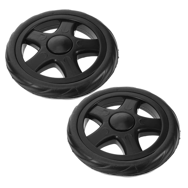 Ipetboom 2pcs Heavy Duty Grocery Trolley Replacement Wheels Black Rolling Cart Casters for