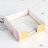 Sticky Note Holder Marble Pink Sticky Note Dispenser Acrylic Notepad Holder Sticky Note Pad Holder for Desk Organizer Office Supplies, 1.42 x 8.32 x 3.94 inches