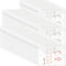 EOOUT 50pcs Clear Plastic Envelopes with Button Snap Closure, Waterproof Poly Folder for A4 Letter Size Documents