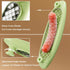 Sausage Scorer & Slicer - Stainless Steel Hot Dog Cutter for BBQ and Grilling (Pea Green)
