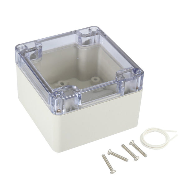 ABS Plastic Junction Box, Dustproof Waterproof IP65 Electrical Box, Universal Project Enclosure Grey, 3.3"x3.2"x2.2"