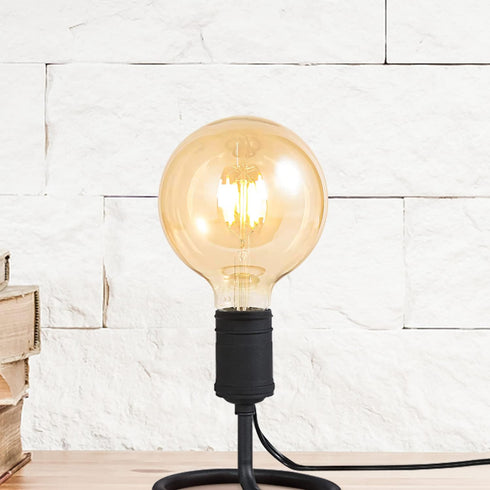 LED Bulbs 60 Watt Equivalent, 2 Pack, 6W G125 LED Globe Bulbs, Antique Vintage Amber, E26 Standard Base