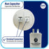 Appli Parts Run Capacitor for Electric Motors, 15 Mfd uF (microfarads) 250VAC Plastic Case with Terminals
