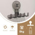 2-Pack Suction Cup Hooks for Shower Razor Holder for Wall Strong Suction Hooks for Loofah Towels Bathroom Suction Cup
