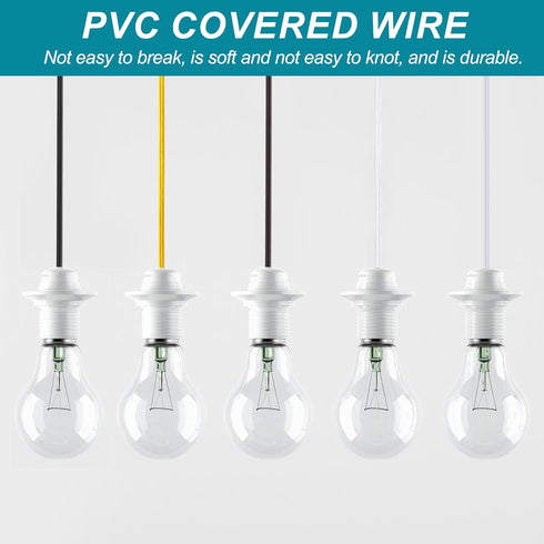65Ft 18/2 300V SPT-1 PATIKIL PVC Covered Wire, Lamp Cord Insulated Heat Resistant Electronical Flexible Cable for LED