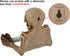 DS. DISTINCTIVE STYLE Skull Toilet Paper Holder Wall Mount Resin Toilet Tissue Holder Gothic Bathroom Decoration