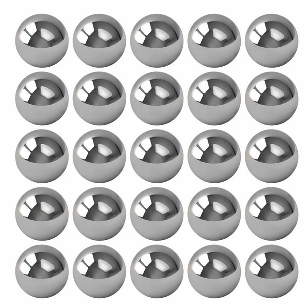 BC Precision 1/2 Chrome Steel Bearing Balls G25 (0.50), AISI 52100, Precision