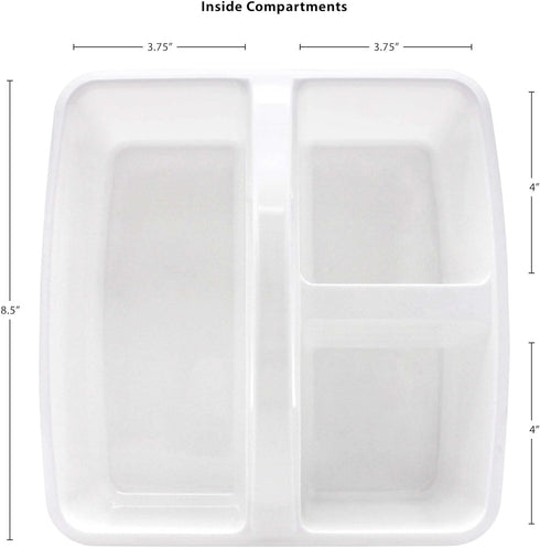 Teacher Created Resources White Portable Plastic Storage Caddy 6-Pack for Classroom and Office Organization