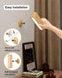 Set Dimmable,Wood 360 YiLaie Wall Sconces Battery Operated of Two,Rechargeable Wall Lamps for Bedroom,Wall Lights