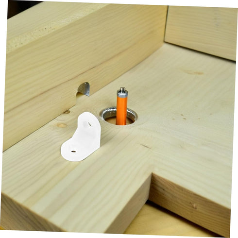 20 40 DOITOOL Furniture Reinforcement Kit of Plastic Brackets for Cabinet Shelf Desk and Corner Support Furniture
